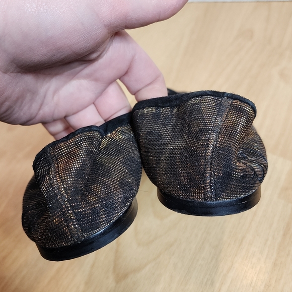 Sam Edelman Felicia Bronze Gold Leopard Ballet Flats Women's Size 10 - Picture 10 of 17